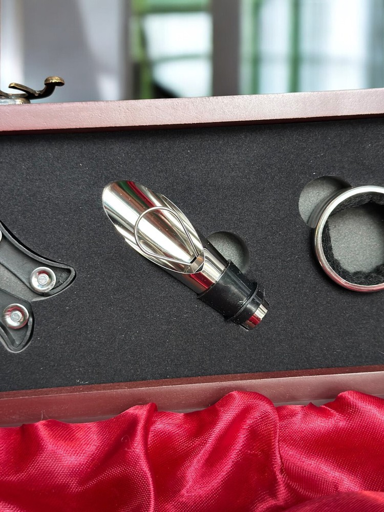 Custom Engraved Wine Gift Box with Tools – Wedding, Anniversary, Couples Gift