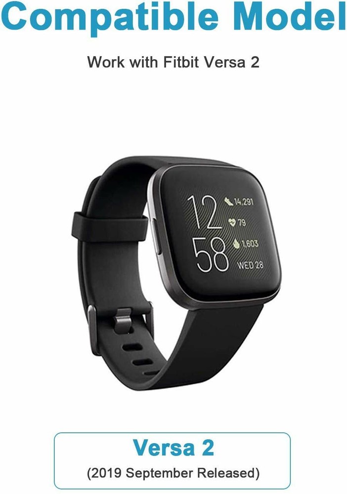 USB Replacement Charging Dock Station Cable Cord Charger for Fitbit Versa 2