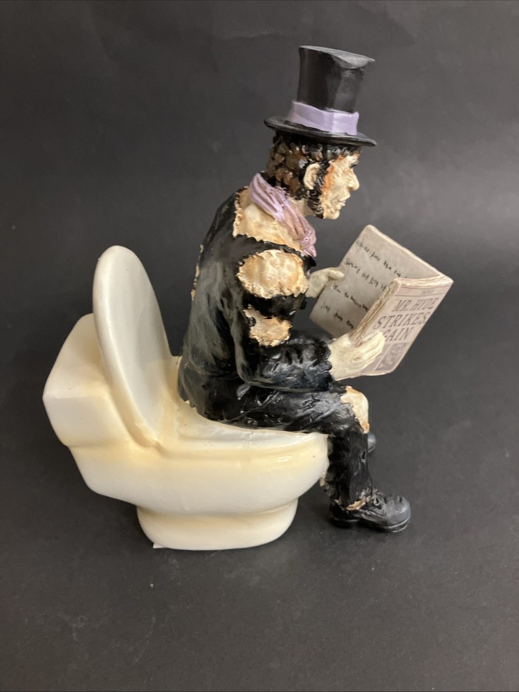Dr. Jekyll Mr. Hyde on Toilet Tabletop Accent