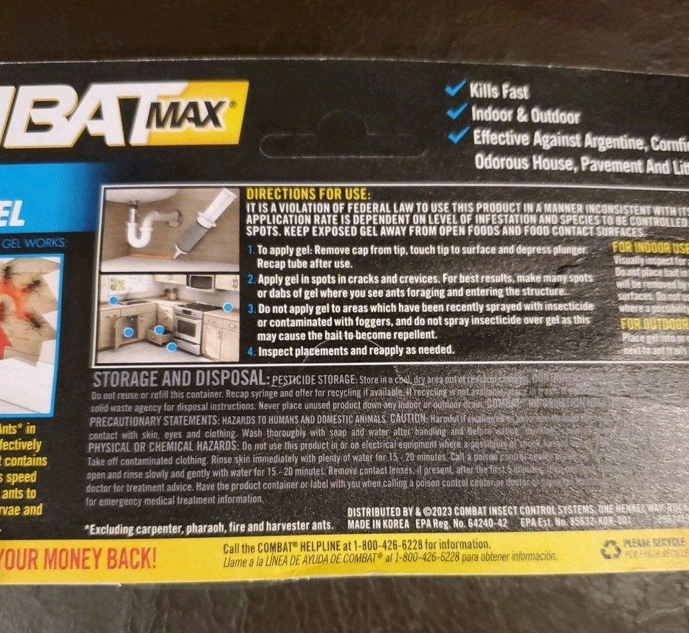 Combat Max Ant Killing Gel