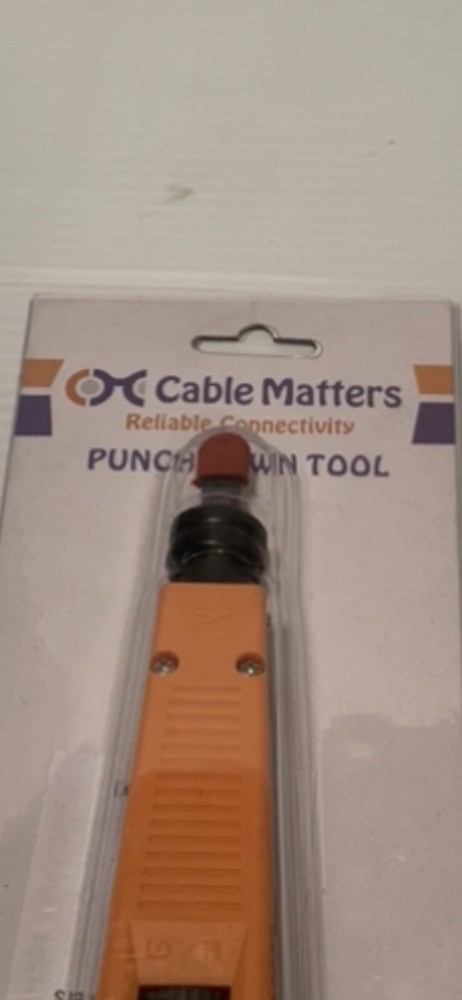 Cable Matters: Reliable Connectivity Punch Down Tool: New