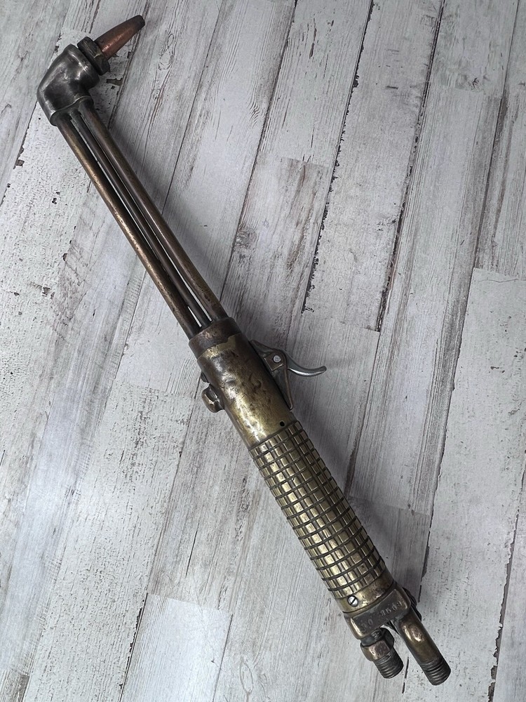 Vintage Firefighters Brass Cutting Torch For Decoration