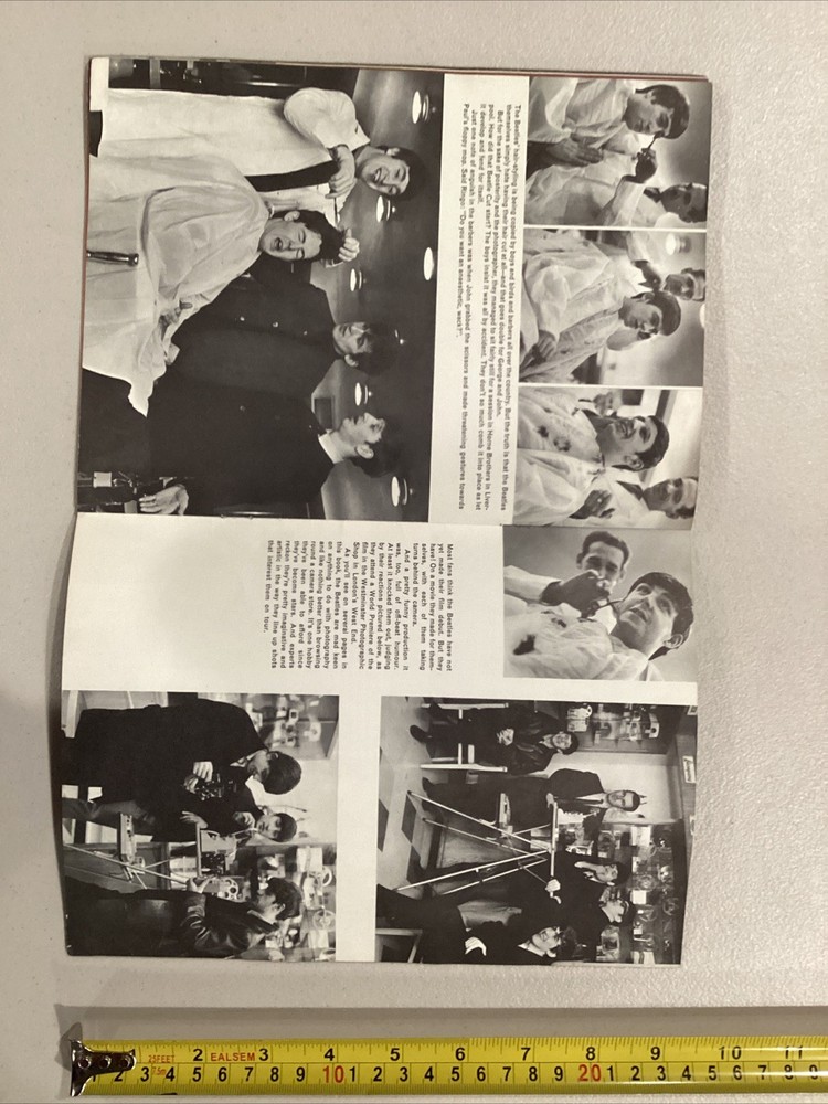 1964 The Beatles Official WHK Copy Highland Publications Program Booklet