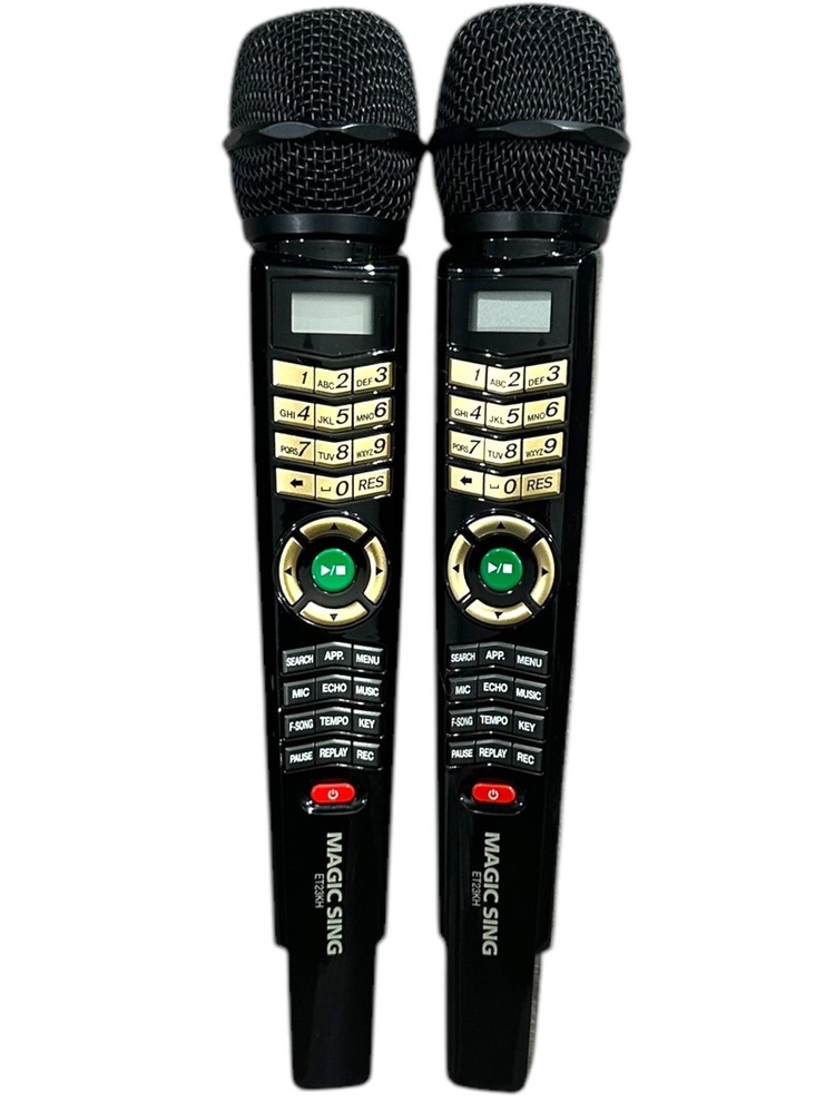 Magic Sing ET23KH Karaoke Wireless Microphone Mic (LotOf2)