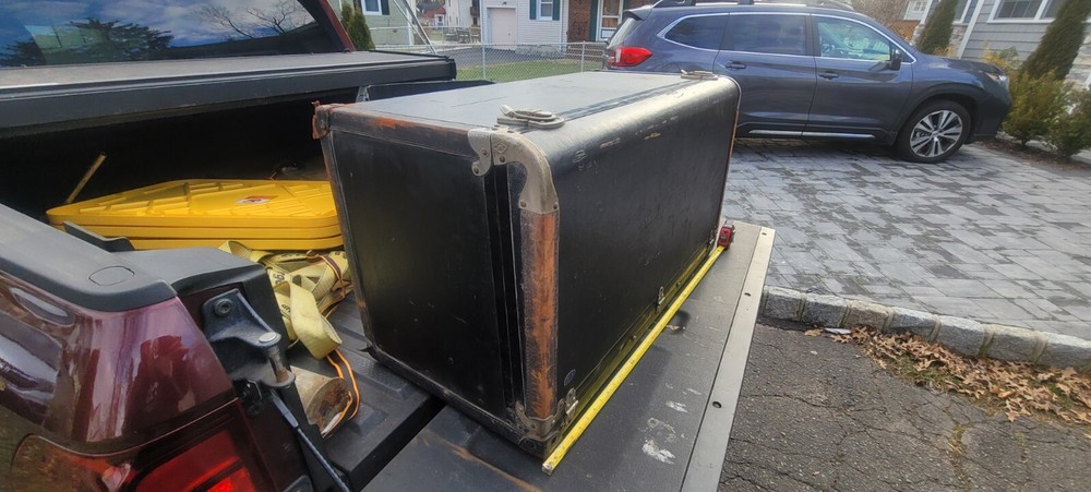 1920's PACKARD TRUNK RARE STYLE ORIGINAL 18"x21"x36"