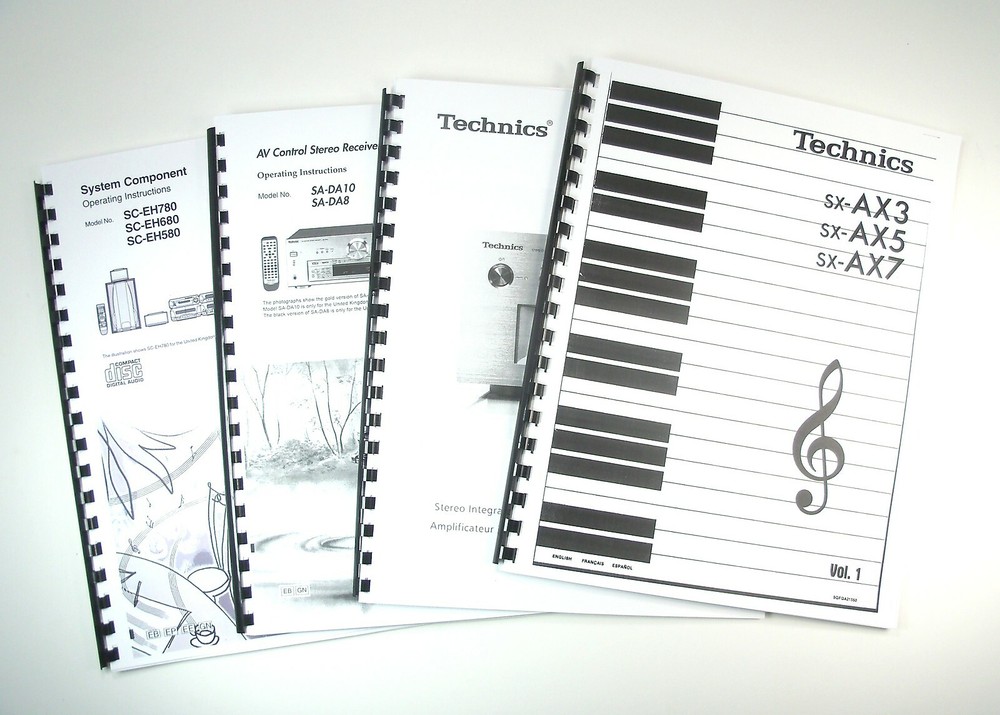 Technics SH-GE70 Equalizer Owners Instruction Manual