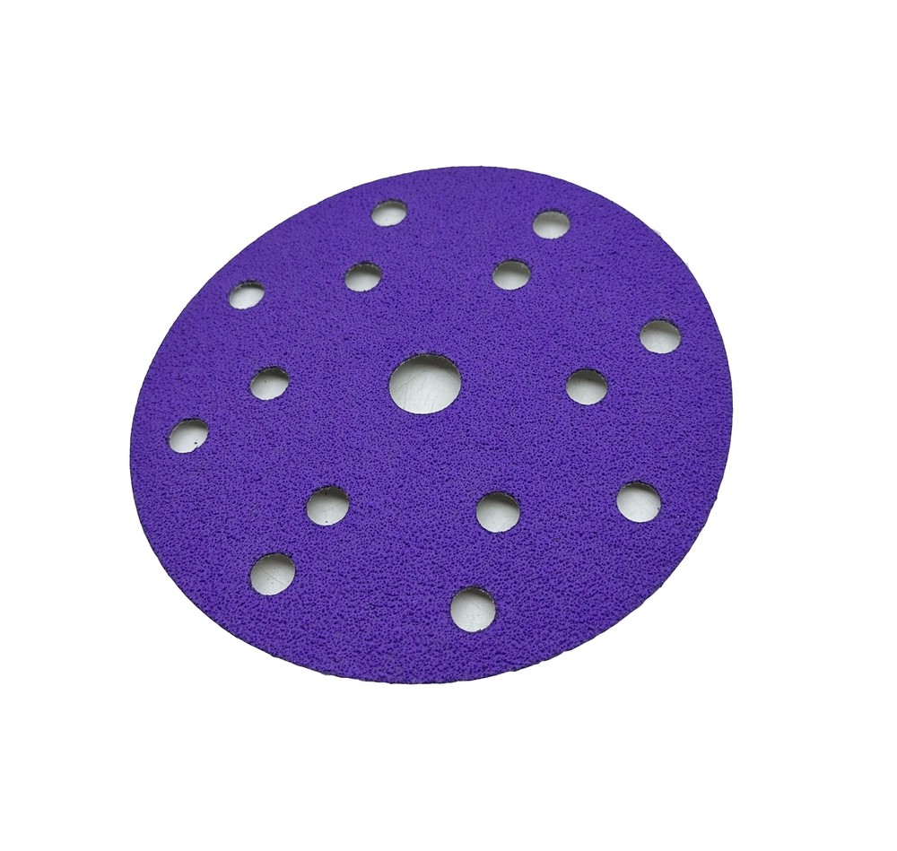 25pcs Ceramic Abrasive Discs for Fine Finishing 150mm Hook & Loop Sheets 180Grit