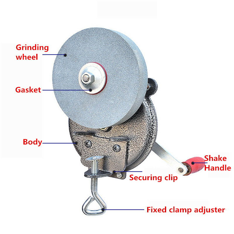 Hand-cranking grinding machine Household small knife sharpener