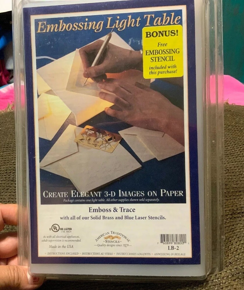 American Traditional Embossing Light Table Electric Bulb Scrapbooking Stamping