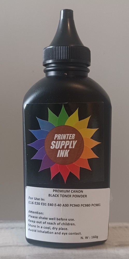 160g Toner Refill for CANON E16 E20 E31 E40 E-40 A30 PC940 PC980 PC981 Copier US