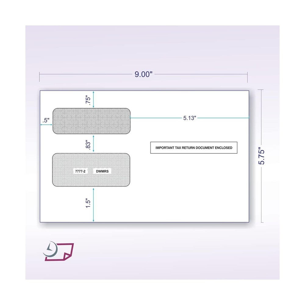 NextDayLabels - Self Seal Envelopes for 1099 Tax Forms (Pack od 500)