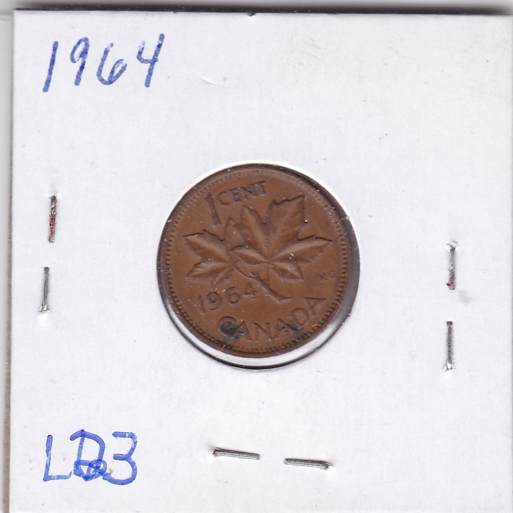 1964 Canadian Cent L23