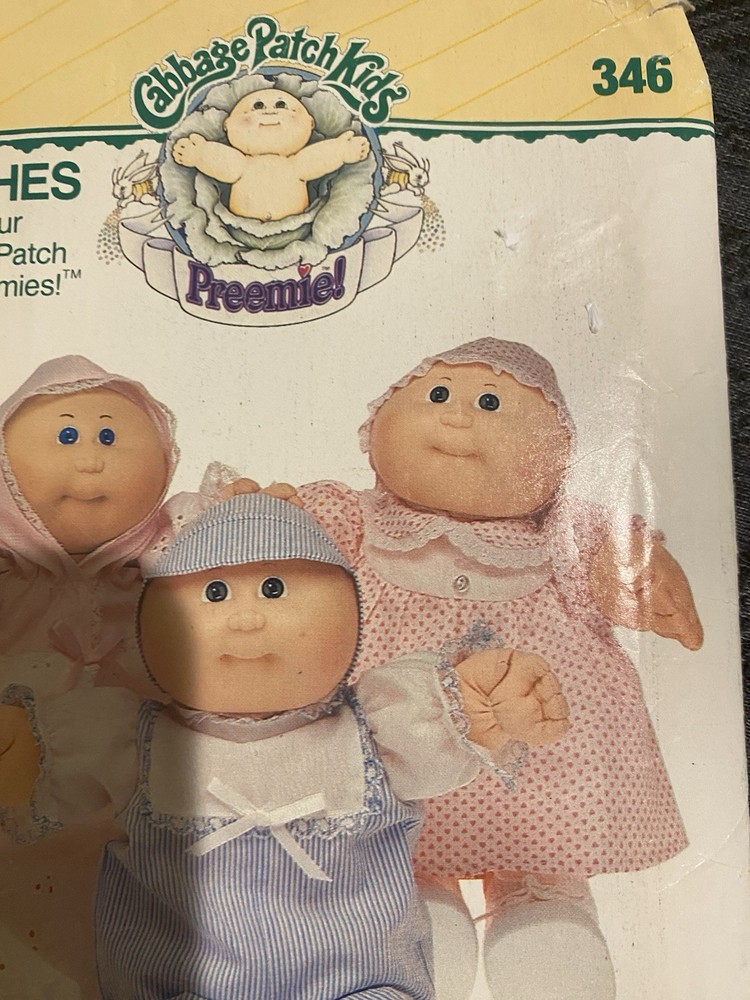 Butterick Cabbage Patch Kids Preemies Pattern #346