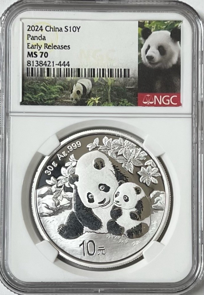 2024 China S10Y Panda Early Releases MS70 NGC