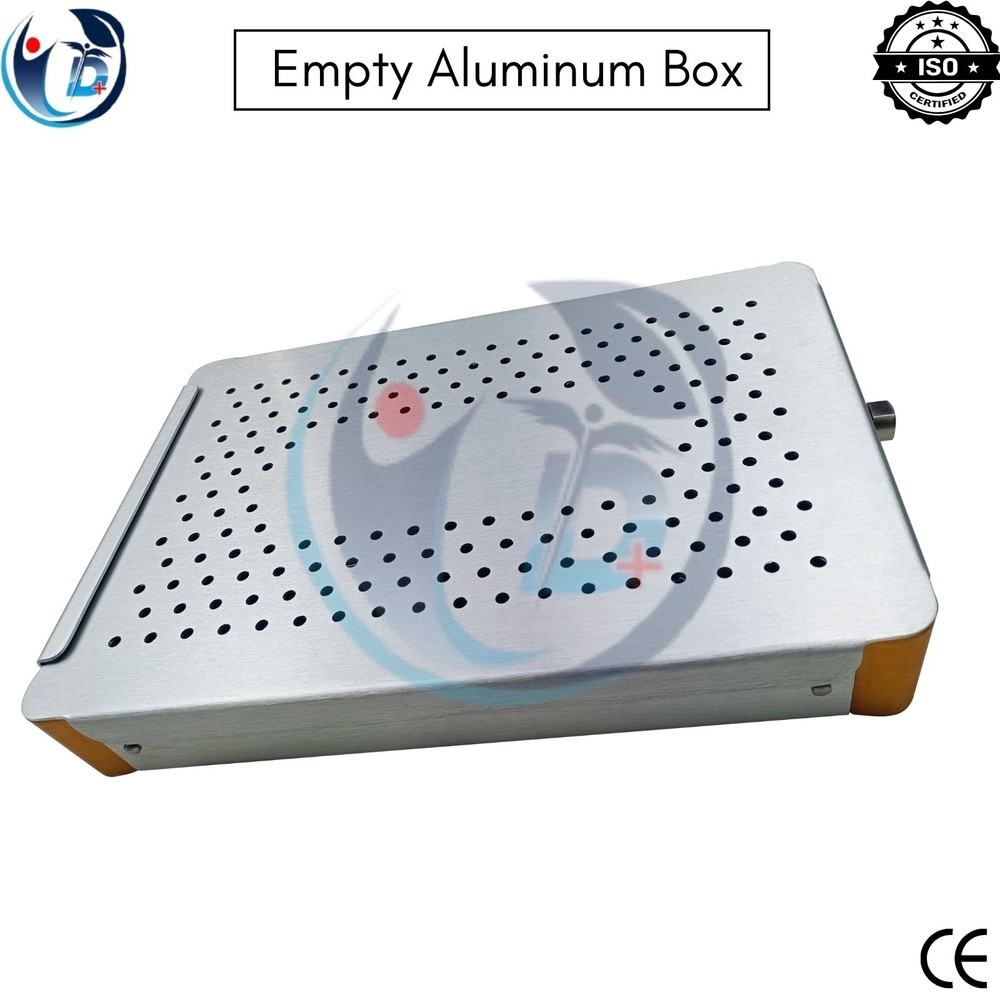 Empty Aluminum Box for Surgical Instruments Sterilization Tray Storage Case CE