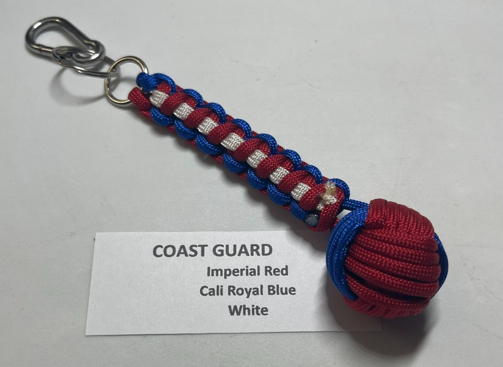 Military Monkey Fist Key Chains - Navy 2