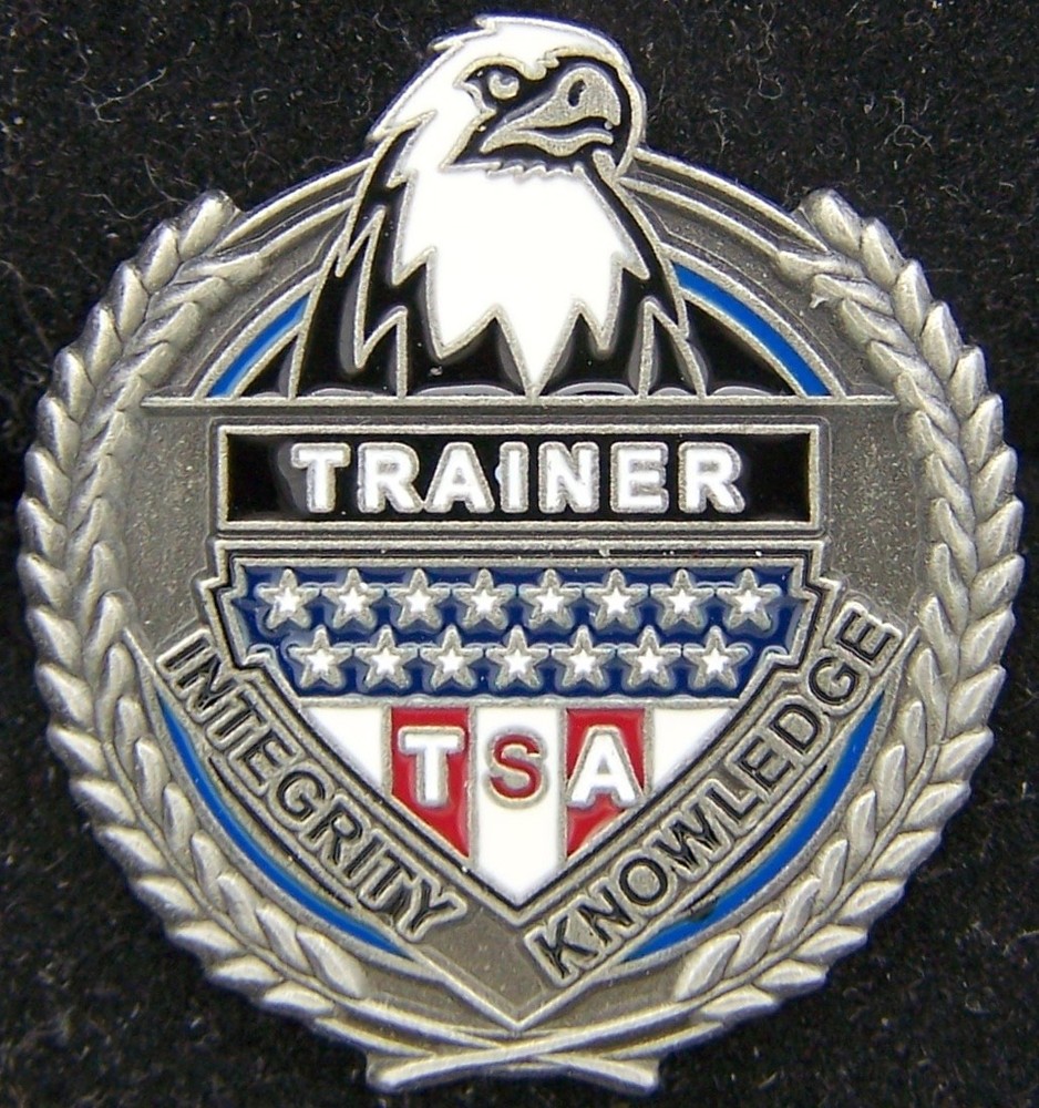 TSA Trainer Transportation Security Administration Lapel Pin
