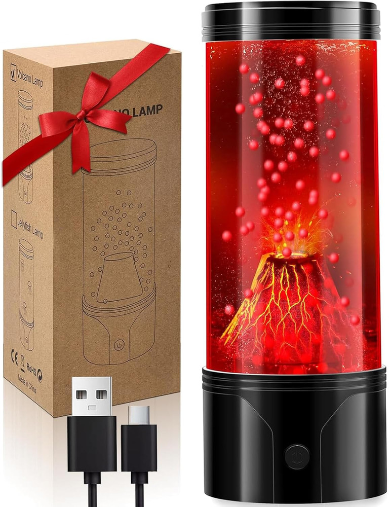 Volcano Lamp Science Kit, STEM Volcano Eruption Educational Kids Night Light Usb