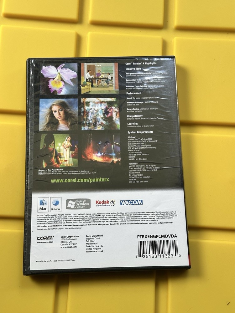 Corel Painter X Education Edition PC Mac Complete w/ Disc & Serial