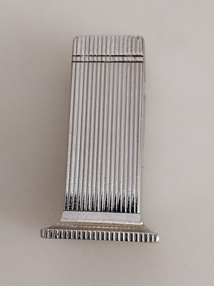 Vintage Mid-Century Dunhill Silver Plate Rollalite Table Lighter