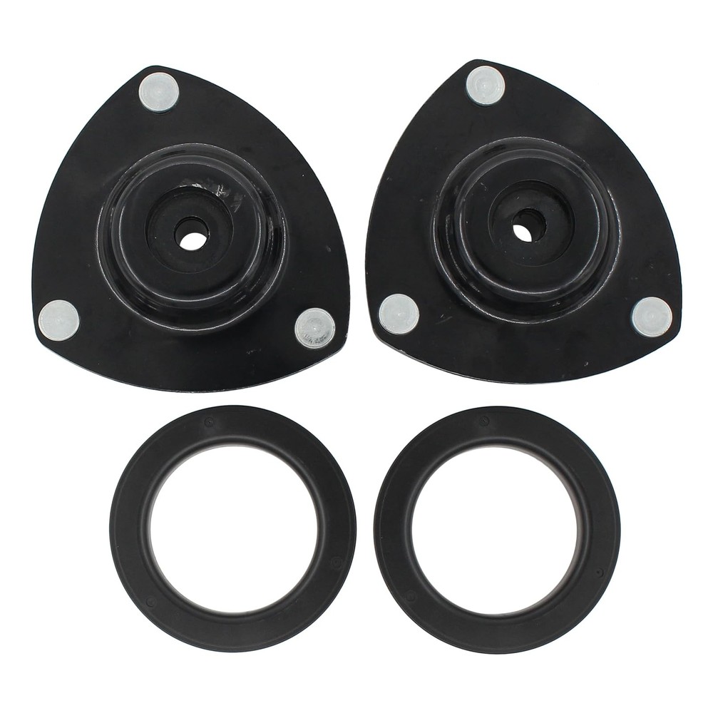Front Driver and Passenger Side Shock Absorber Upper Strut Mounts with Bearin...