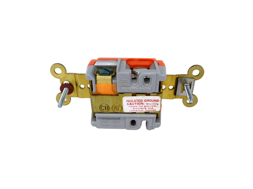 Specification Grade Receptacle Outlet 20 AMP w/ Isolated Ground