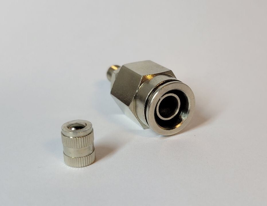 1/2" PTC Schrader Valve; Nickel Plated