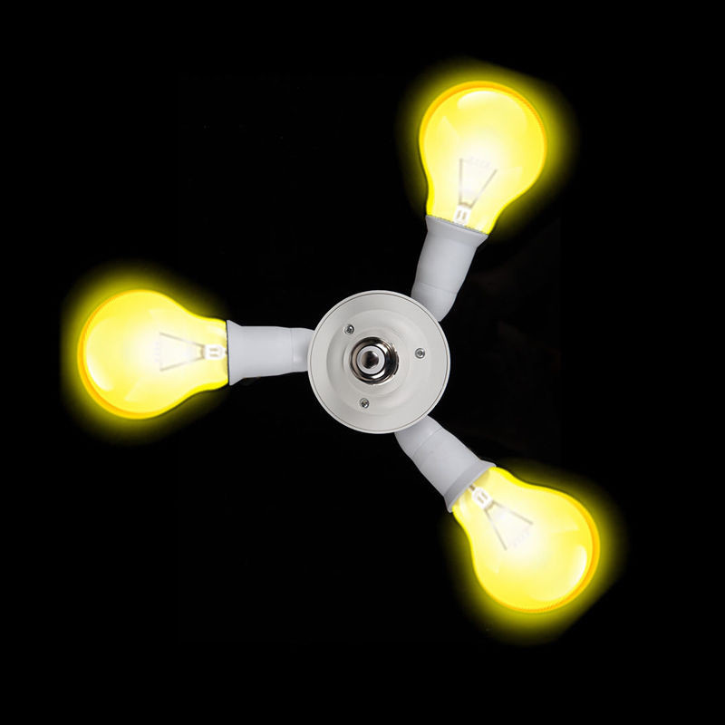 3/4/5 in1 Adjustable E27 Base Light Lamp Bulb Adapter Holder Socket Splitter