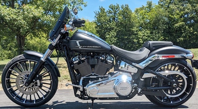 Calsci 12" Tinted Windshield for Harley Softail Standard FXST