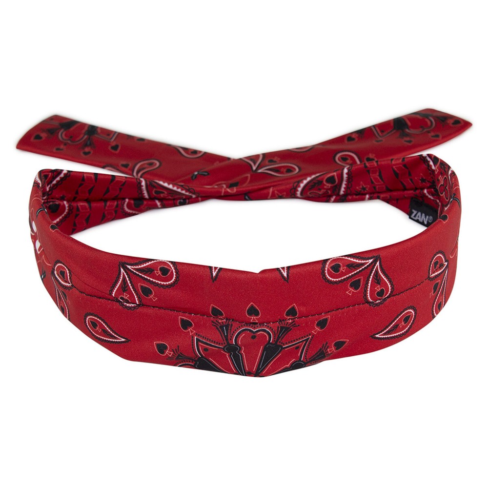 Zan® Cooldanna® Polyester Red Paisley