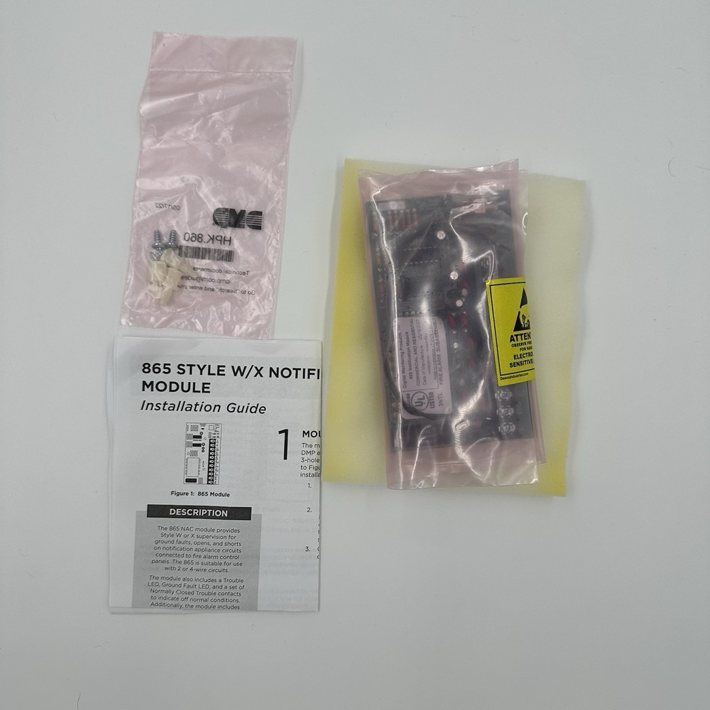 DMP 865 Style W/X Notification Module NAC Fire Alarm Interface New Open Box