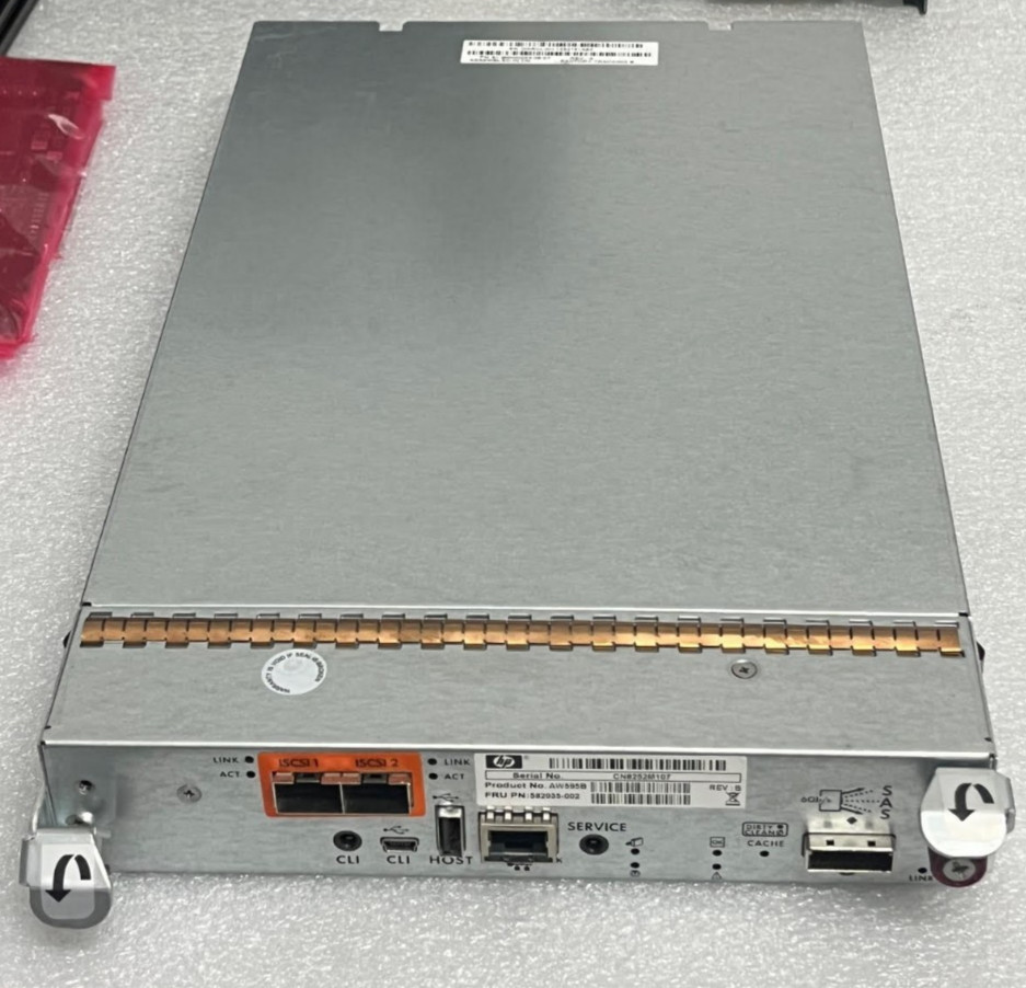 HP 582935-002 AW595B P2000 G3 RAID 2x10GbE ISCSI MSA ARRAY SPS CONTROLLER