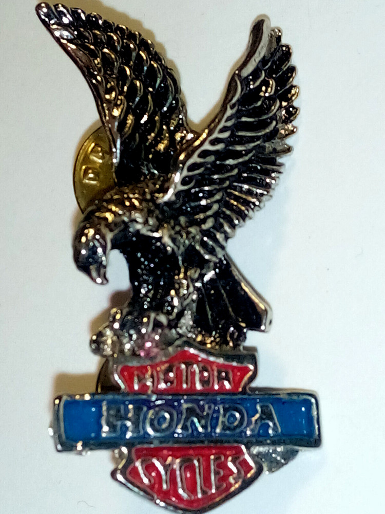 1970s HONDA Motorcycle Eagle Lapel Hat Pin