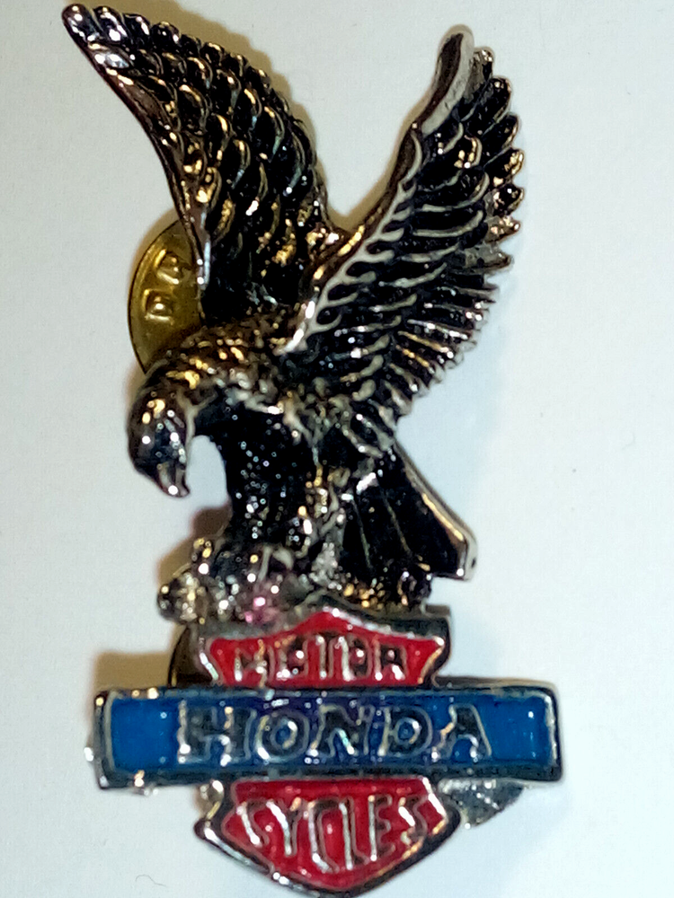 1970s HONDA Motorcycle Eagle Lapel Hat Pin