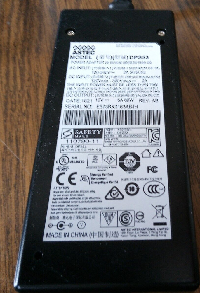 Astec Model # DPS53 Power Adapter