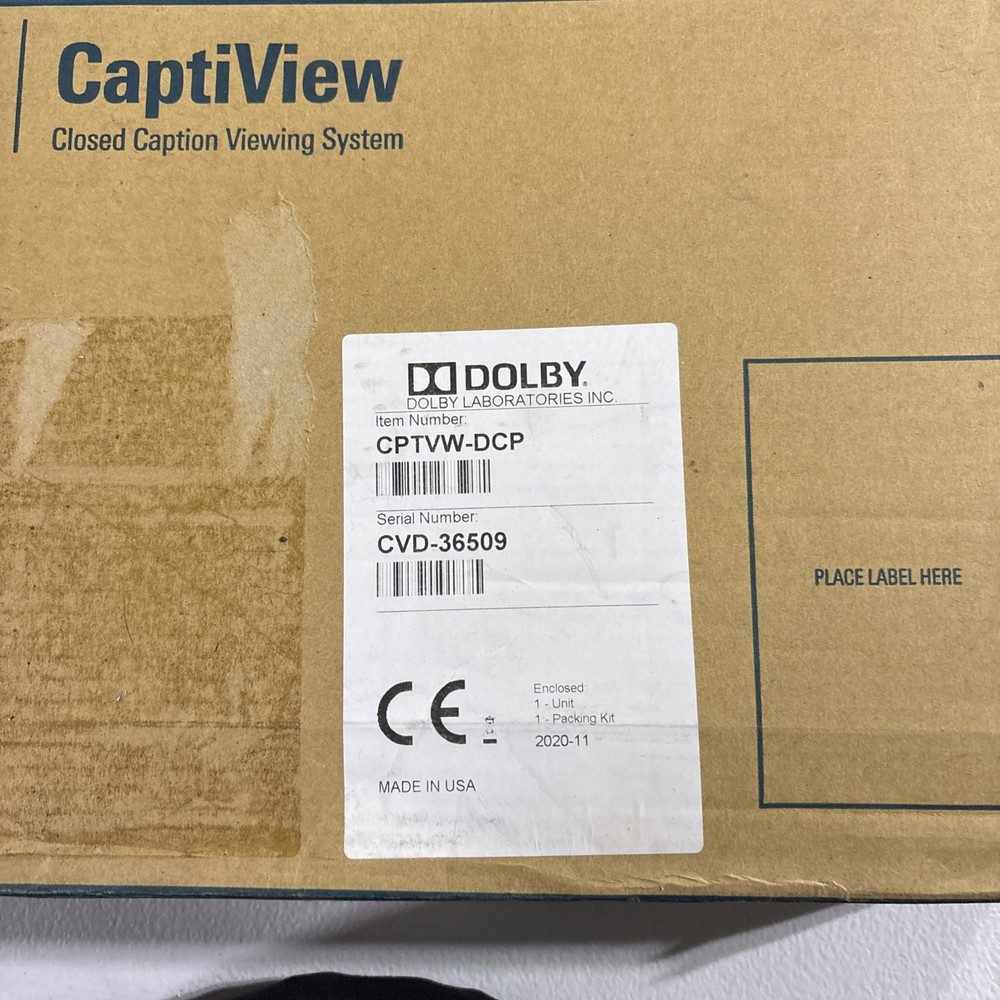 2 - CaptiView Closed Caption Viewing System CPT-DCP retails over $1000