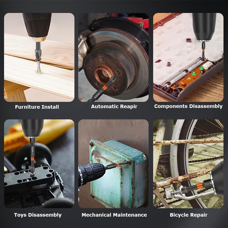 20Pcs PH2 Impact Driver Bit Set Magnetic Phillips Screwdriver Drill Bits Tool