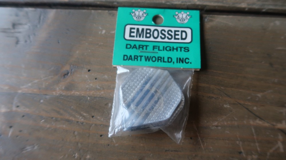 3 NEW Vintage Dart Flights EMBOSSED