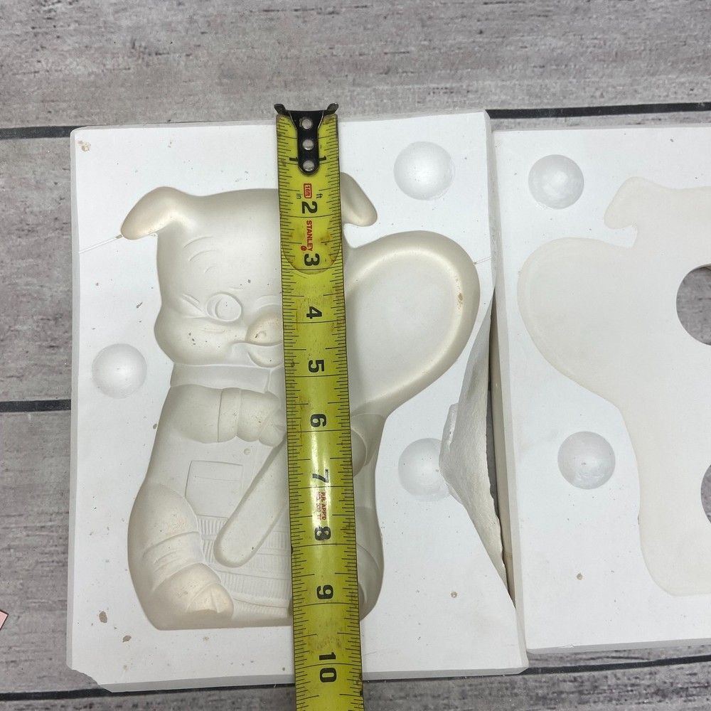 Vintage Daddy’s Ceramic Casting Mold Pig with Spoon & Scarf Rest #D170