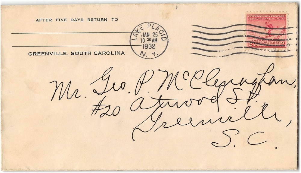US #716 First Day Cover (FDC), 1932