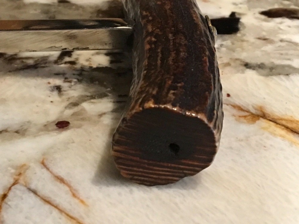 English Horn Handle Corkscrew Wine Bottle