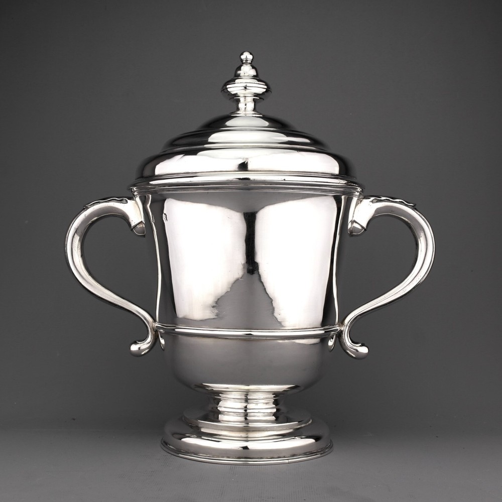 Rare Provincial / London Queen Anne Solid Silver Cup Cover. Unattributed Mark.