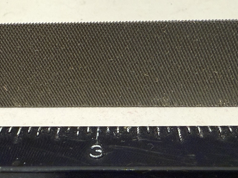 New 8” Anglo American Triangle File, Smooth, Double Cut