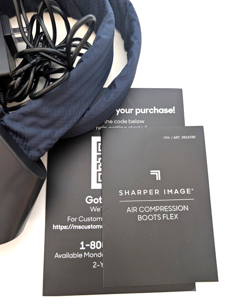 Sharper Image Air Compression Boots Flex Leg Recovery System Small-Med 5'0" 5'8"