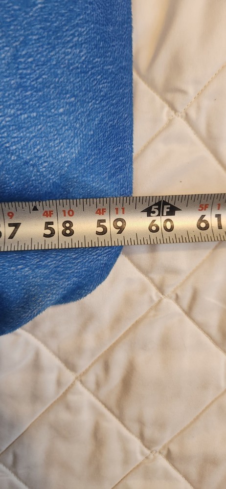 Superman Comforter/Blanket, Approx. 59 X 83 (Single?) Plain Blue In Back