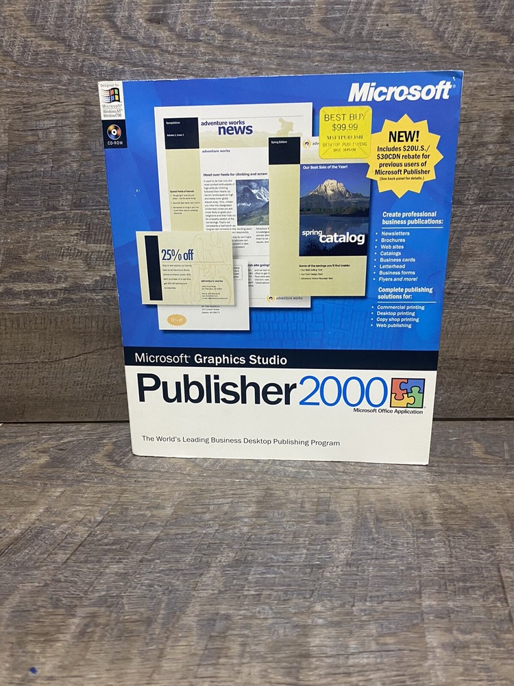 Microsoft Graphics  Studio Publisher 2000