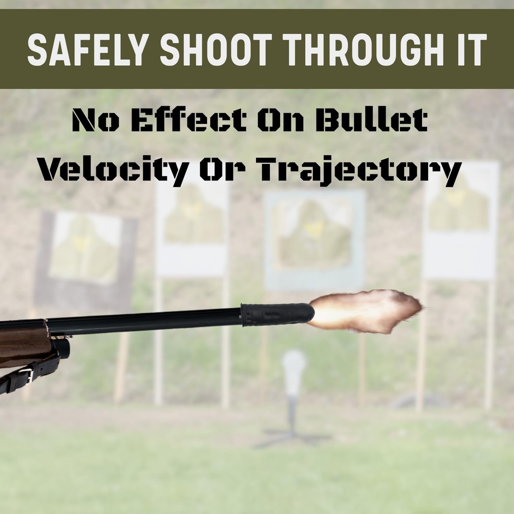 VALUE PLUS 65 Rifle Muzzle Covers - Barrel Cover - All One Size, Black