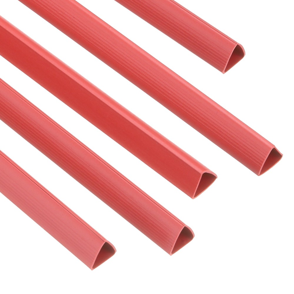 100Pcs Binding Bars, 10mm Binding Bars 70 Sheets Capacity, Red