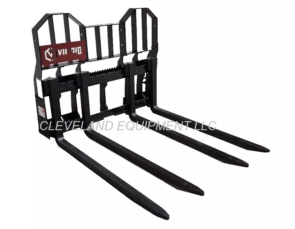 NEW CUBING BLOCK FORKS & FRAME ATTACHMENT Skid-Steer Track Loader Cinder Tines