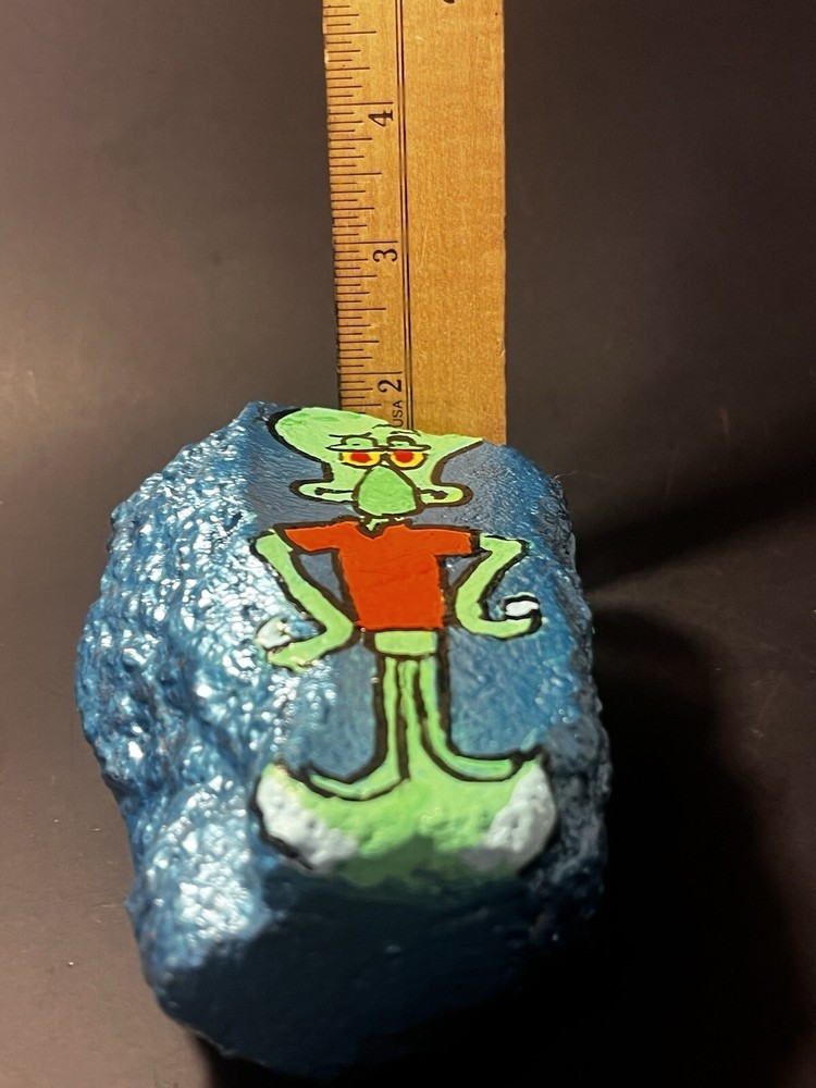 Squidward Hand Painted Rock Great Gift ! SpongeBob SquarePants